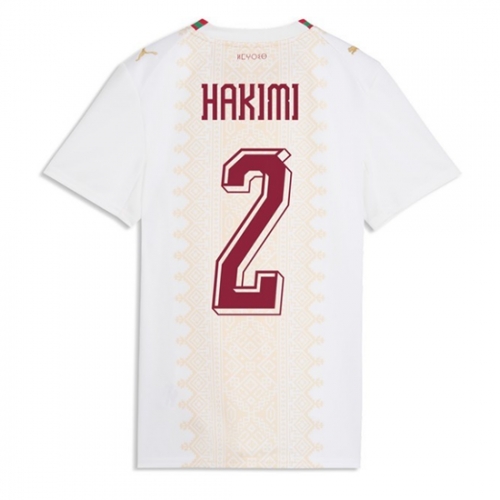 Billige Fotballdrakt Marokko Achraf Hakimi #2 Replika Bortedrakt Dame VM 2026 Kortermet Billige Fotballdrakt Marokko Achraf Hakimi #2 Replika Bortedrakt Dame VM 2026 Kortermet